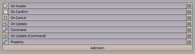 Modal Operator Editor Slots